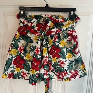 ViVI Floral Women's Shorts - Red, Yellow, Green